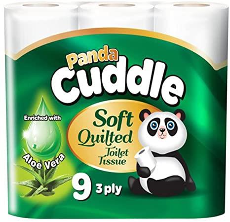 Panda Cuddles 3ply Toilet Rolls