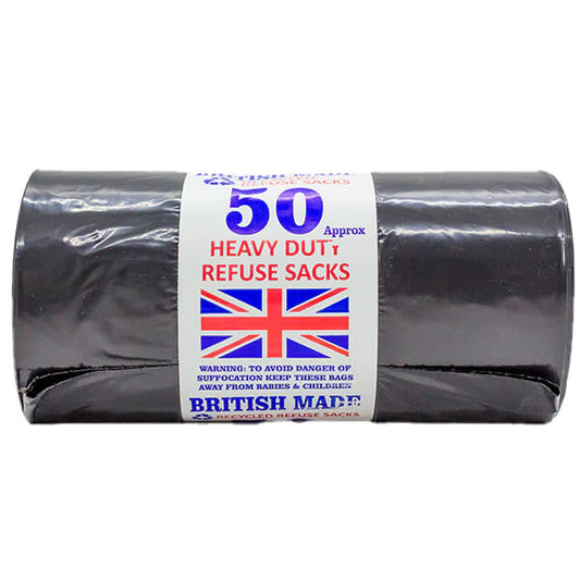 50 Heavy Duty Bin Bags