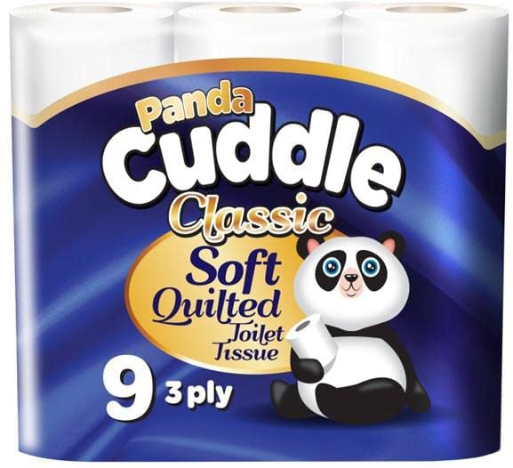 Panda Cuddles 3ply Toilet Rolls